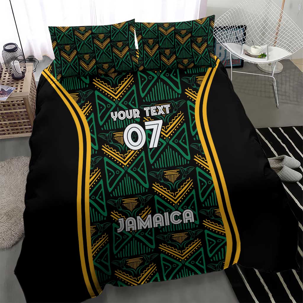 Afro-Jamaica Custom Bedding Set Reggae Boyz Ethnic Motifs LT7