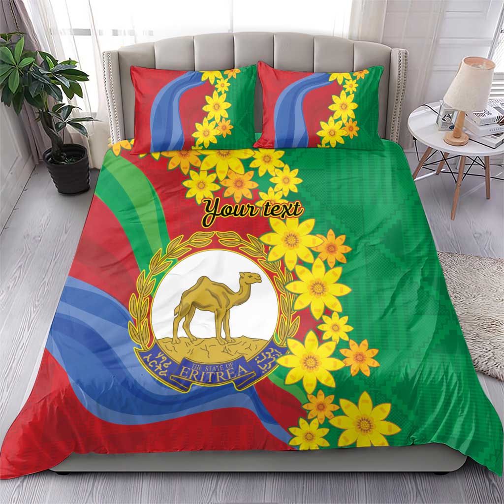 Afro Eritrea New Year Personalized Bedding Set Enkutatash Adey Abeba Flower Art LT9