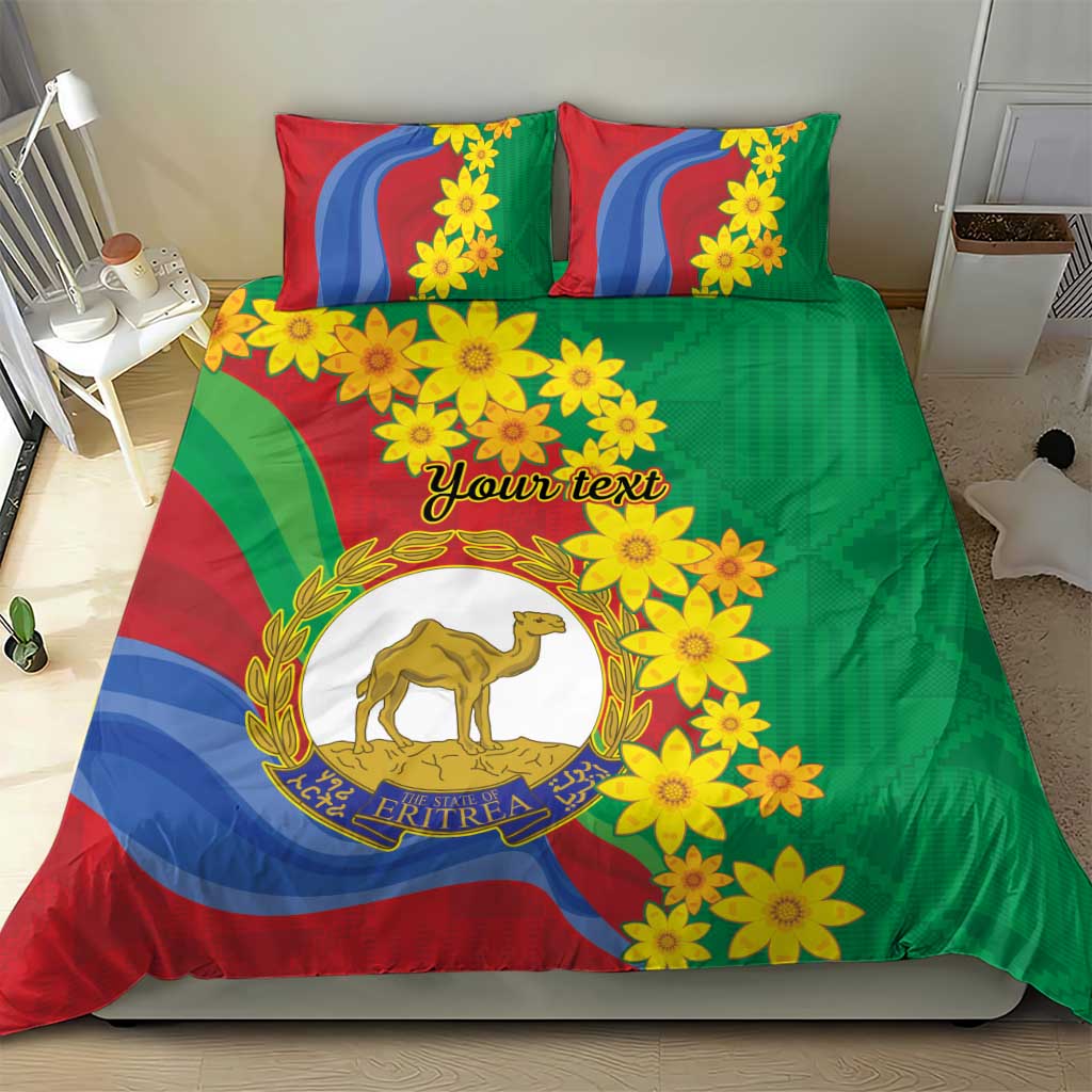 Afro Eritrea New Year Personalized Bedding Set Enkutatash Adey Abeba Flower Art LT9