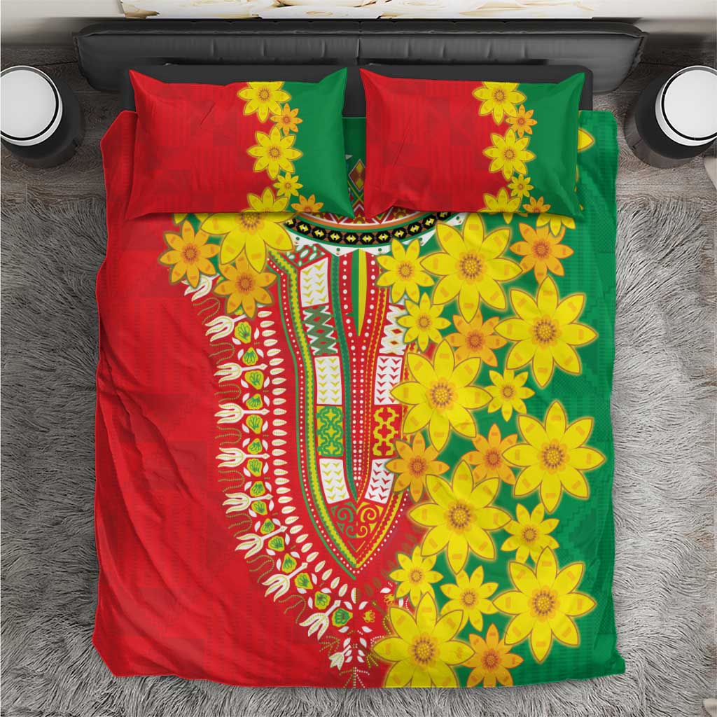 Afro Ethiopian New Year Bedding Set Enkutatash Adey Abeba Flower Art LT9