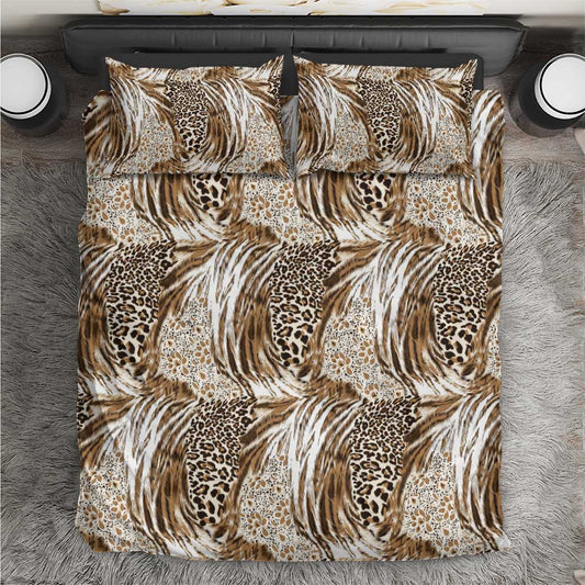 African Wild Animal Skins Bedding Set Leopard Pattern LT9