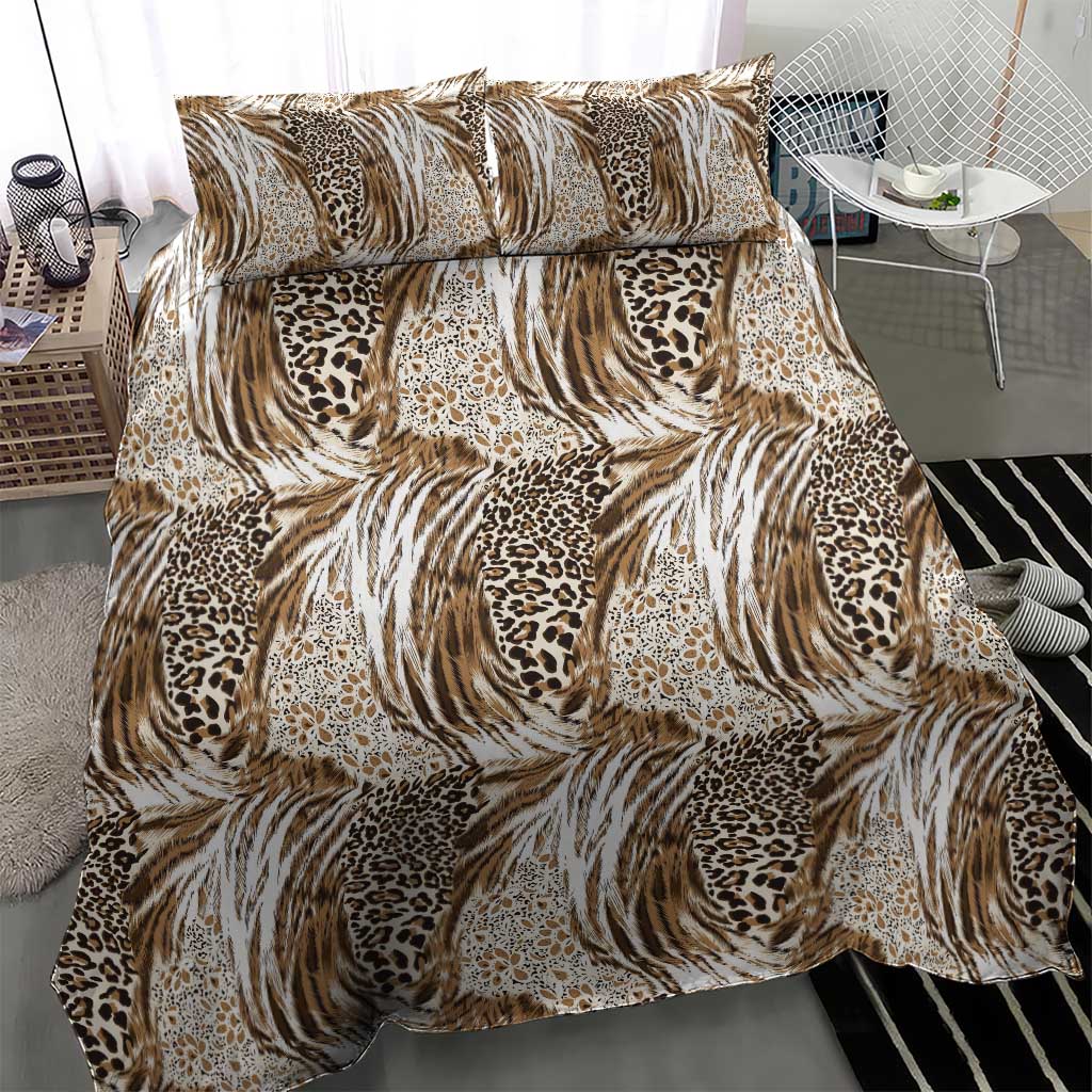African Wild Animal Skins Bedding Set Leopard Pattern LT9
