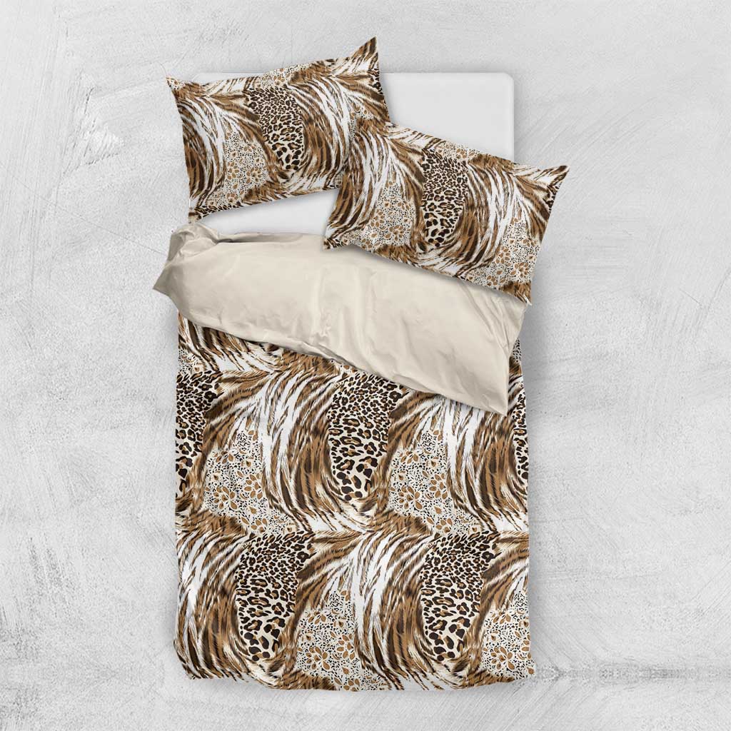 African Wild Animal Skins Bedding Set Leopard Pattern LT9