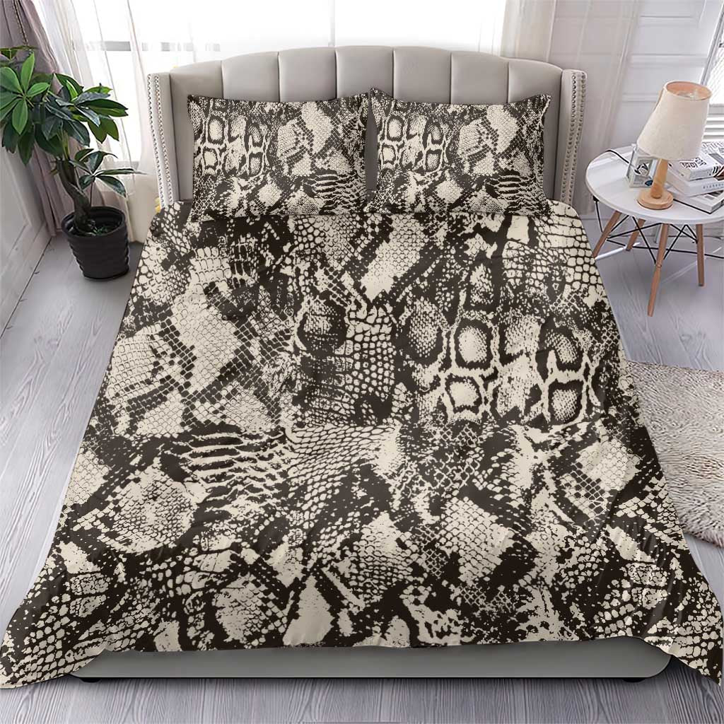 African Wild Animal Skins Bedding Set Snake and Crocodile Mix Skin LT9