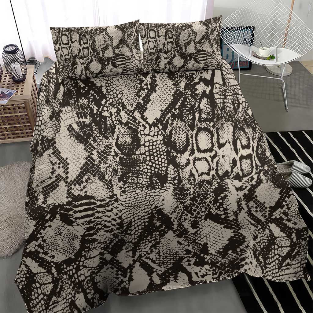 African Wild Animal Skins Bedding Set Snake and Crocodile Mix Skin LT9