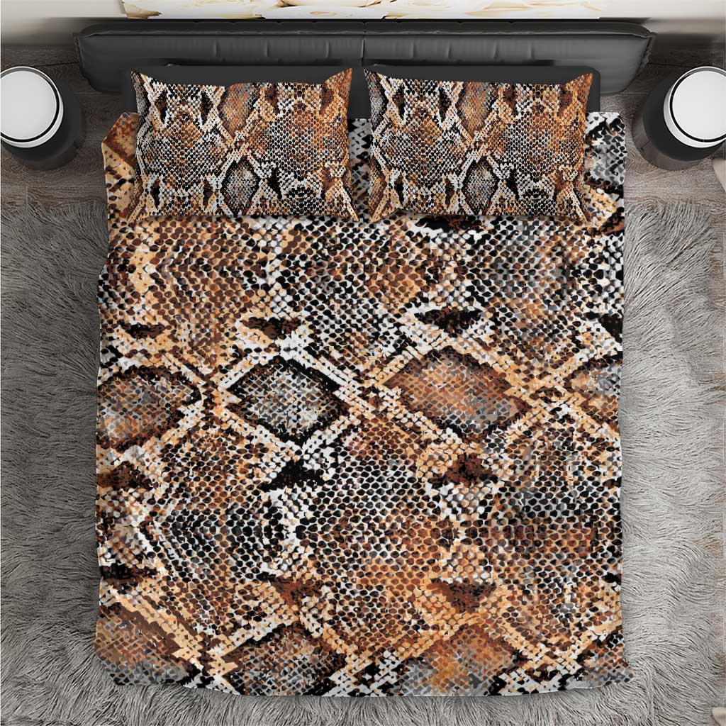African Wild Animal Skins Bedding Set Vintage Snake Skin Pattern LT9