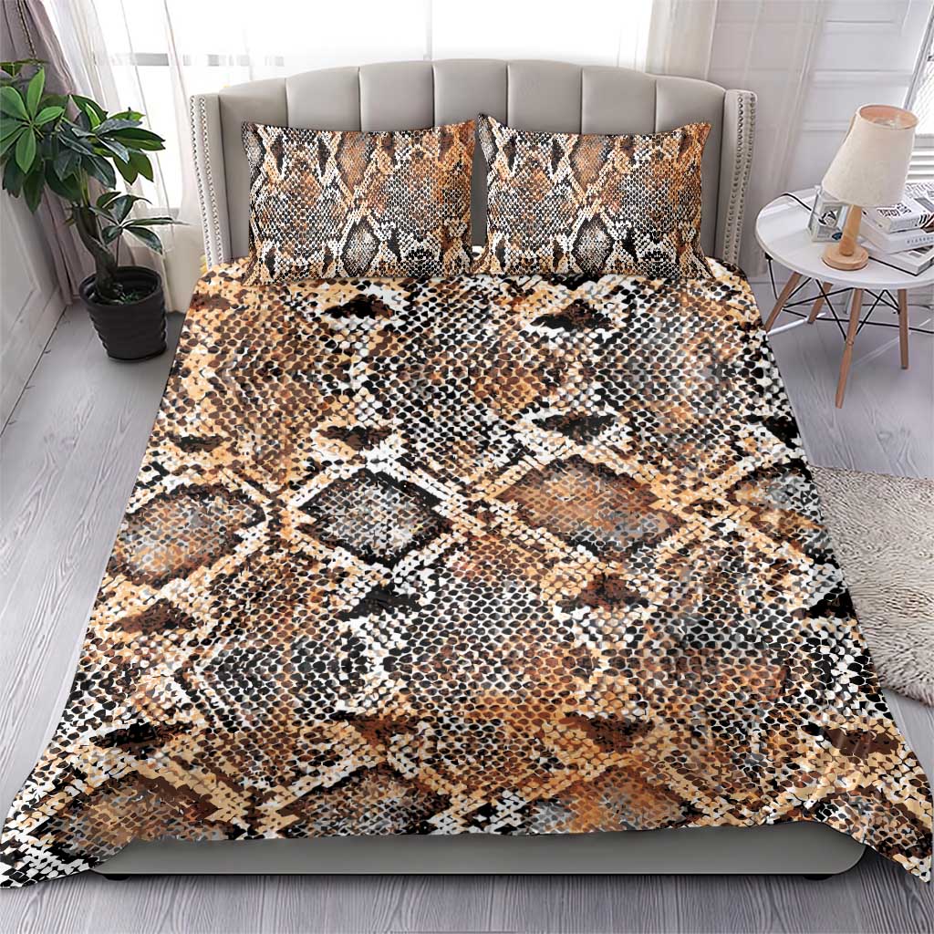 African Wild Animal Skins Bedding Set Vintage Snake Skin Pattern LT9