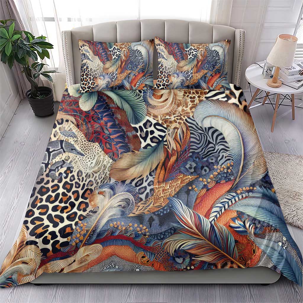 African Wild Animal Skins Bedding Set Unique Leopard Zebra And Snake Patterns LT9