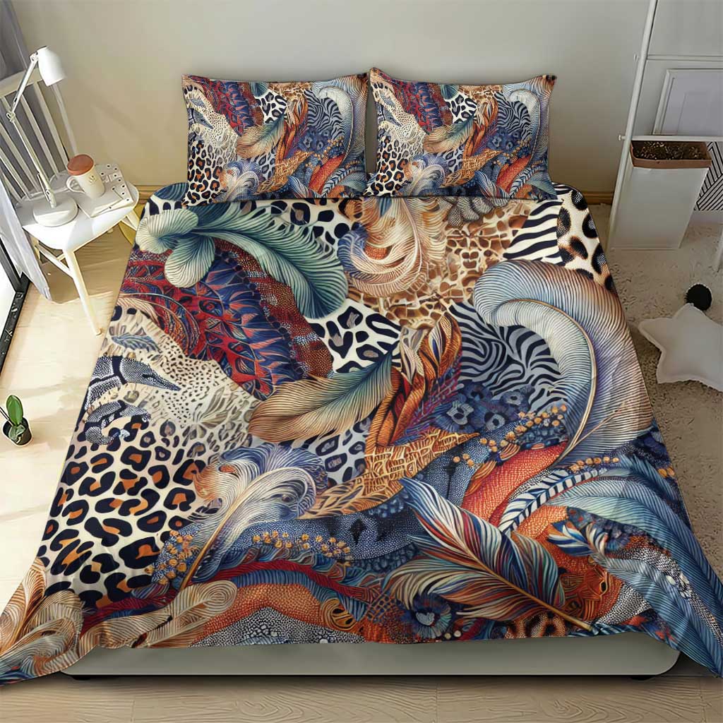 African Wild Animal Skins Bedding Set Unique Leopard Zebra And Snake Patterns LT9