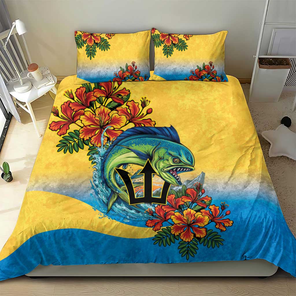 Black Barbadians Mahi-mahi Trident Bedding Set LT9