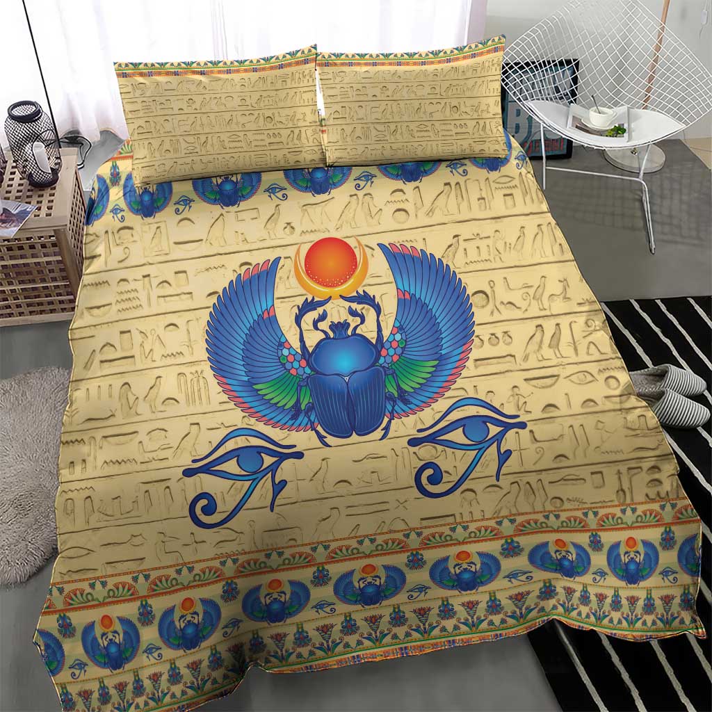 Ancient Egypt Scarab Beetle Bedding Set LT9