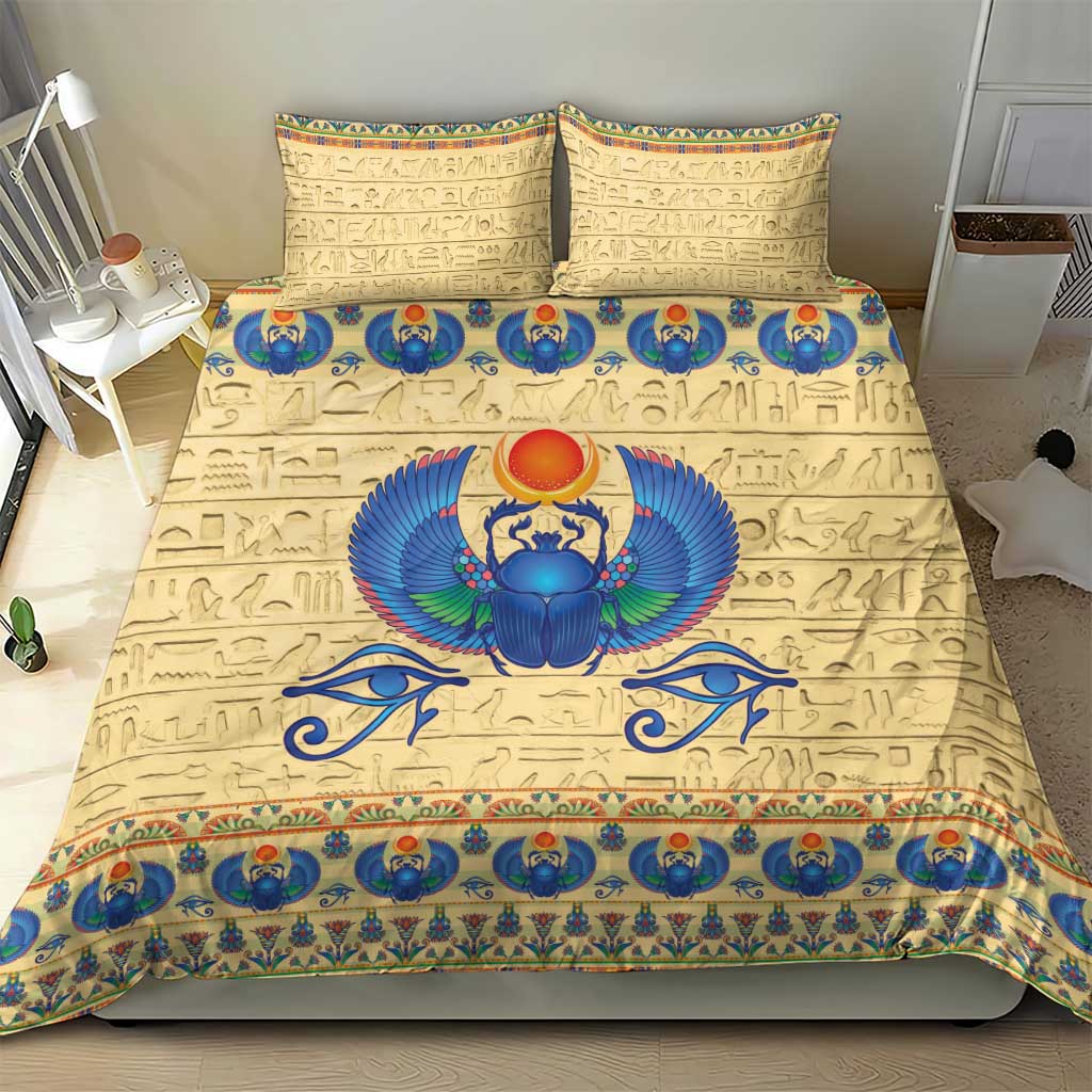 Ancient Egypt Scarab Beetle Bedding Set LT9