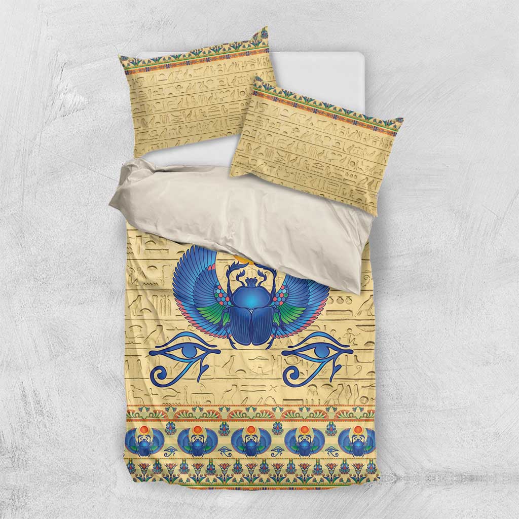 Ancient Egypt Scarab Beetle Bedding Set LT9