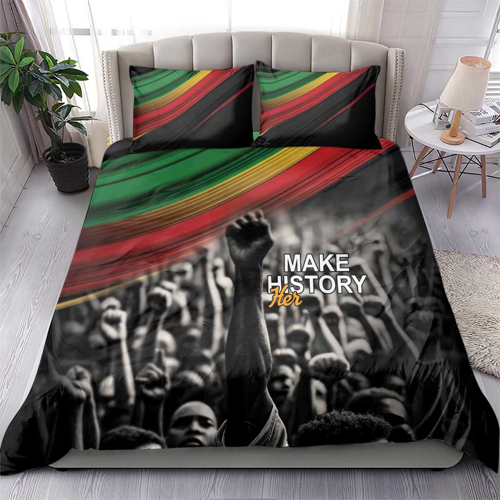 African-American History Month Bedding Set Black Power Hand Make His-Herstories LT9