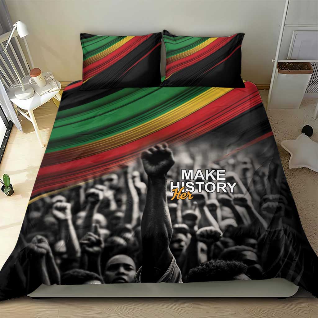 African-American History Month Bedding Set Black Power Hand Make His-Herstories LT9