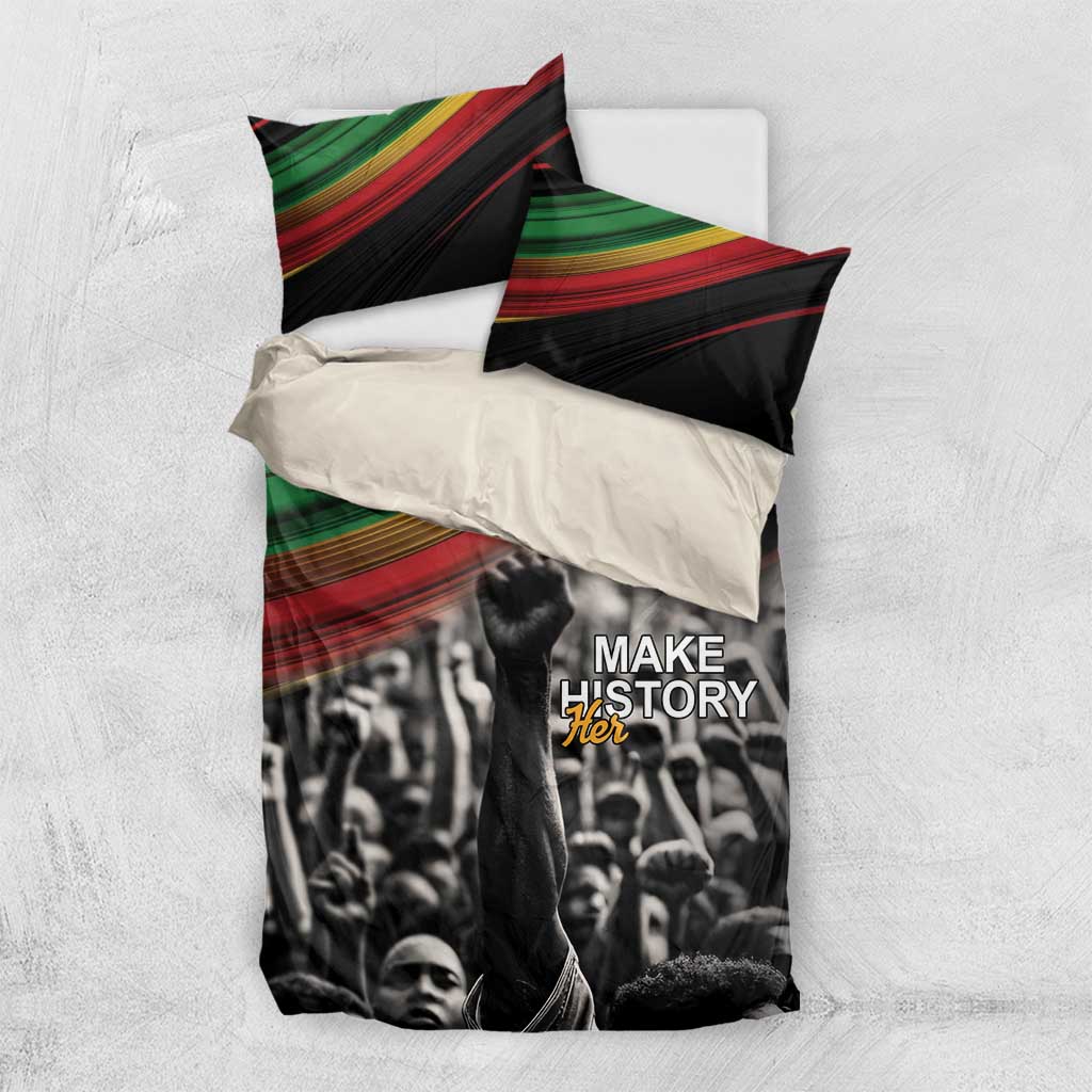 African-American History Month Bedding Set Black Power Hand Make His-Herstories LT9