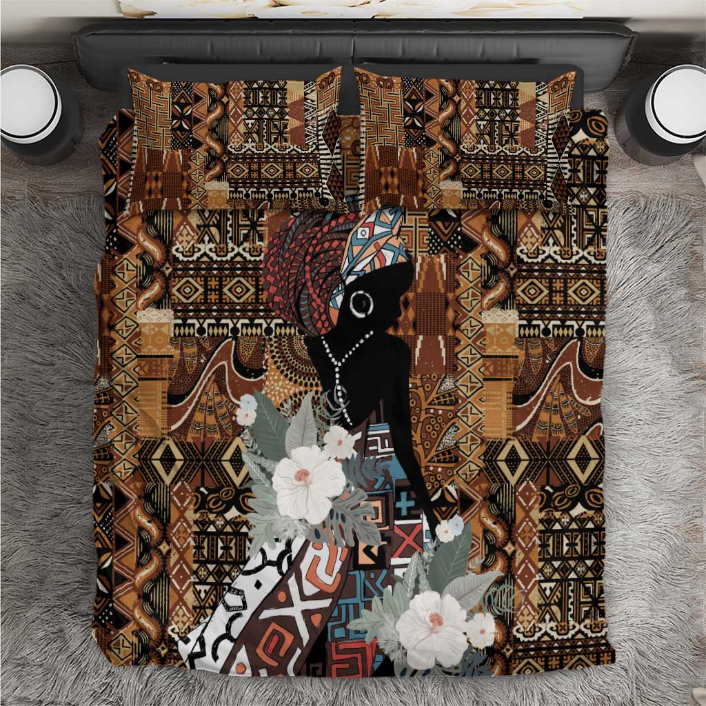 Beautiful Black Woman Bedding Set African Tribal Pattern LT9