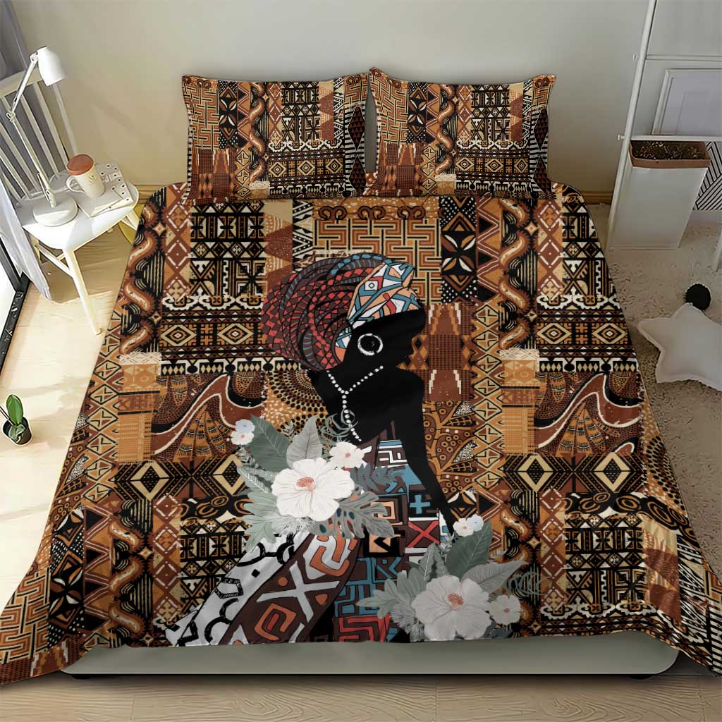 Beautiful Black Woman Bedding Set African Tribal Pattern LT9