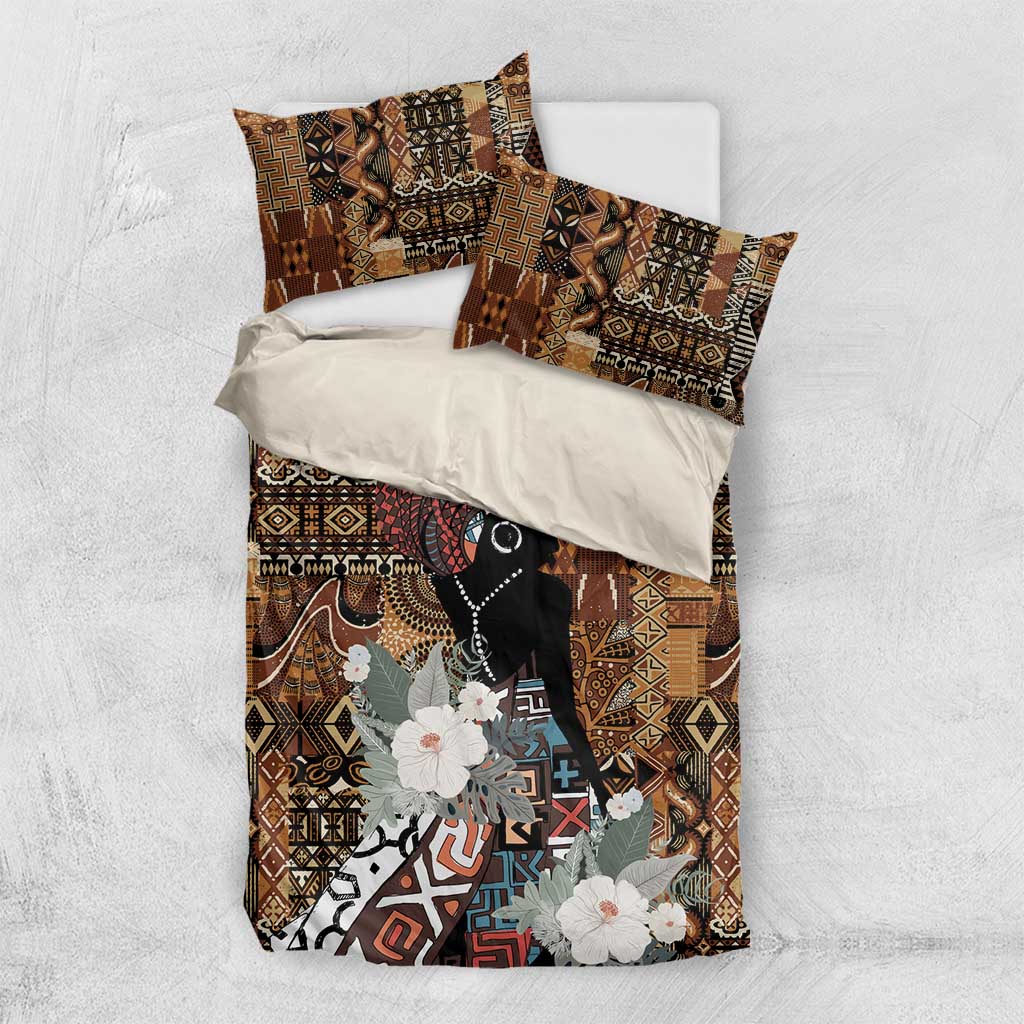 Beautiful Black Woman Bedding Set African Tribal Pattern LT9