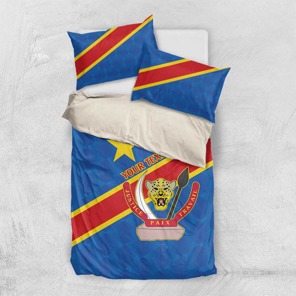 Africa DR of the Congo Personalized Bedding Set Flag Style LT9