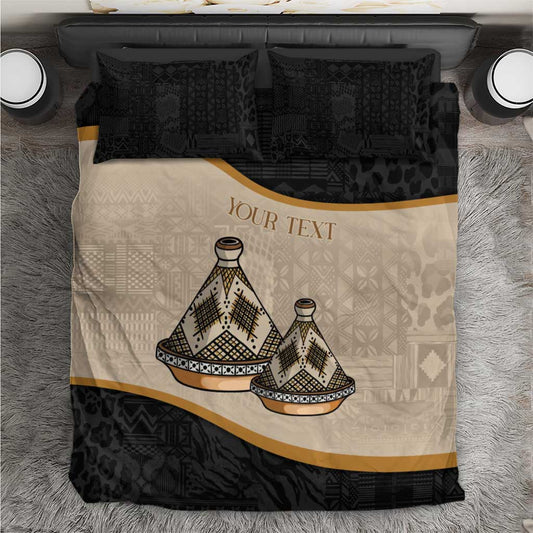 Algeria Tajine Dish Personalized Bedding Set with African Tribal Pattern LT9