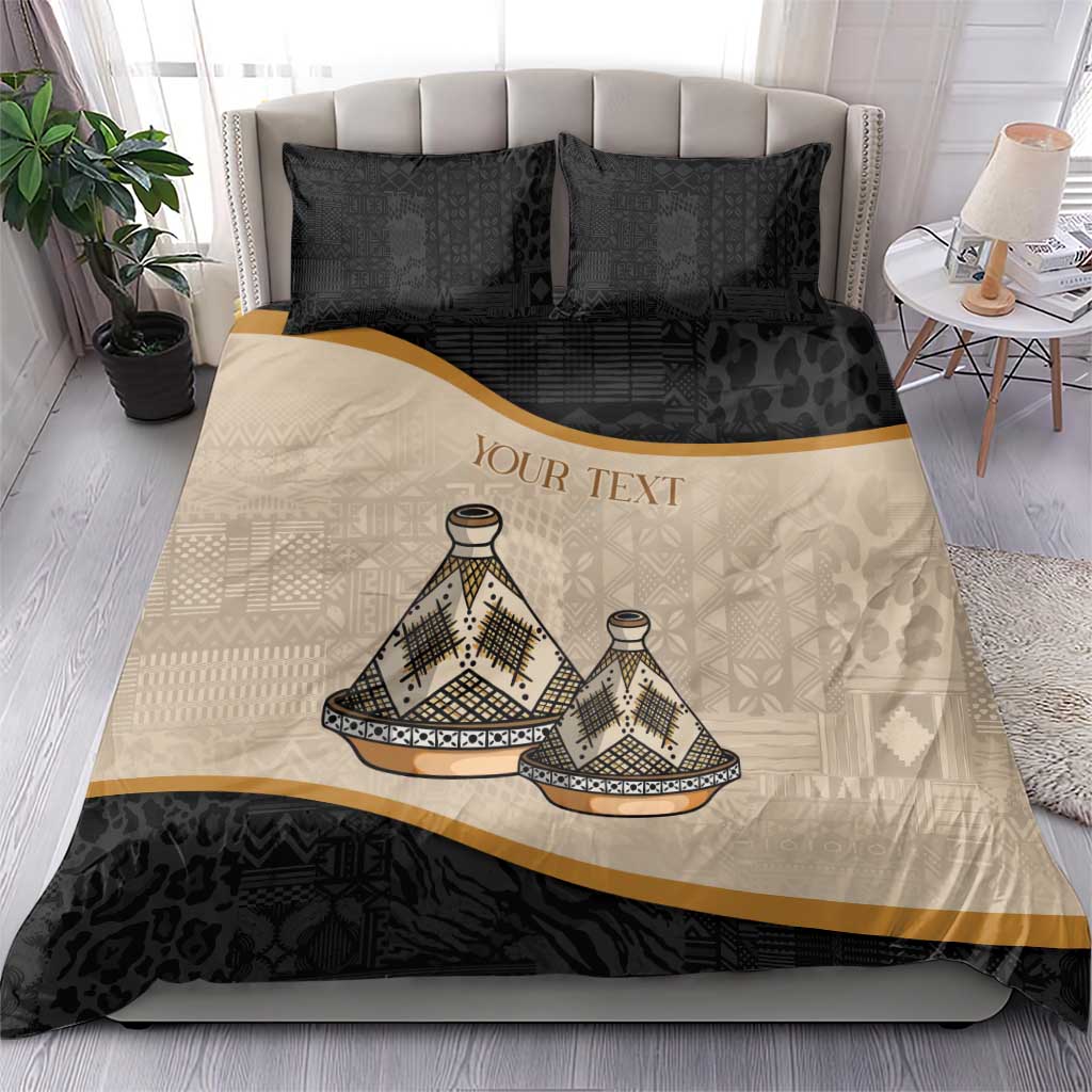 Algeria Tajine Dish Personalized Bedding Set with African Tribal Pattern LT9