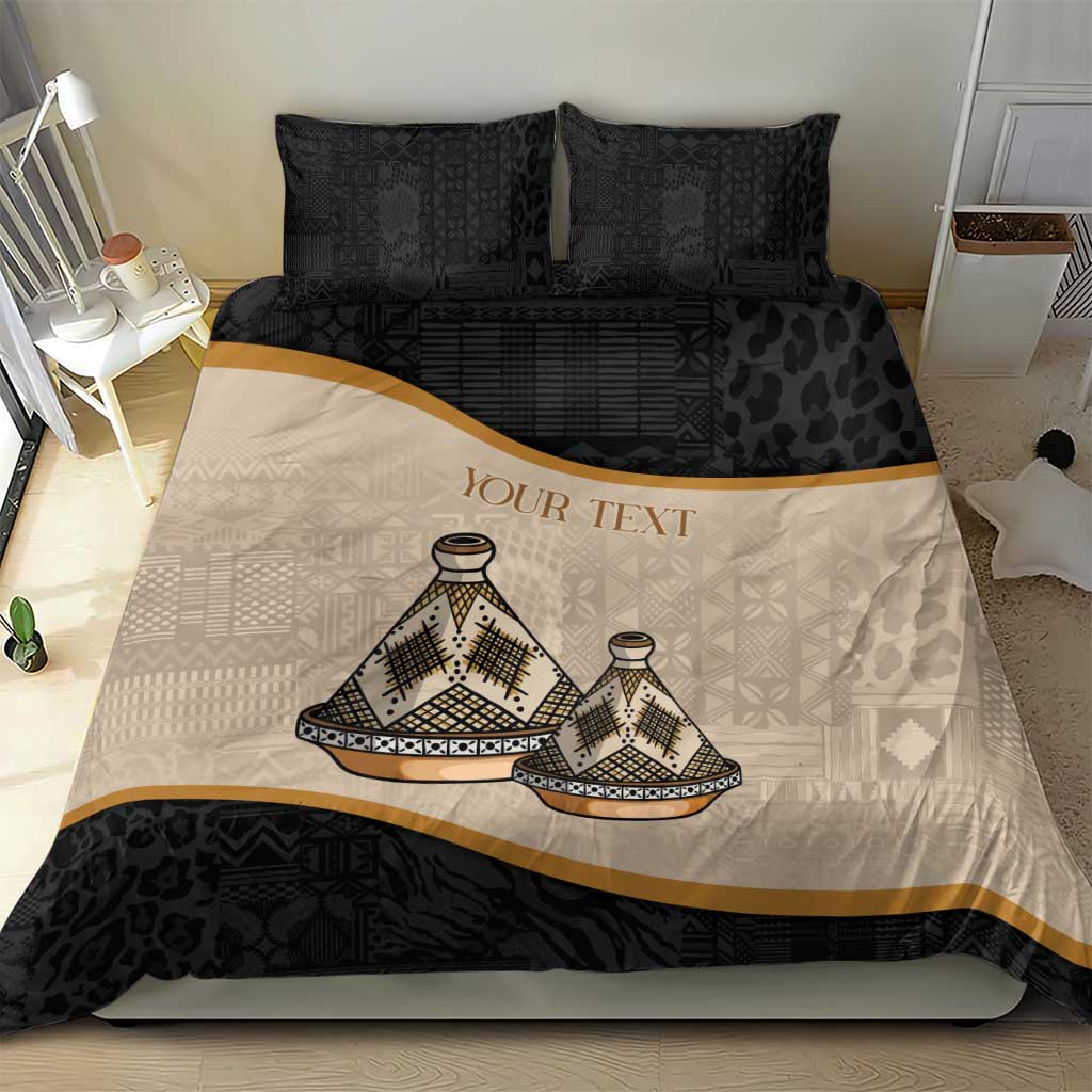 Algeria Tajine Dish Personalized Bedding Set with African Tribal Pattern LT9