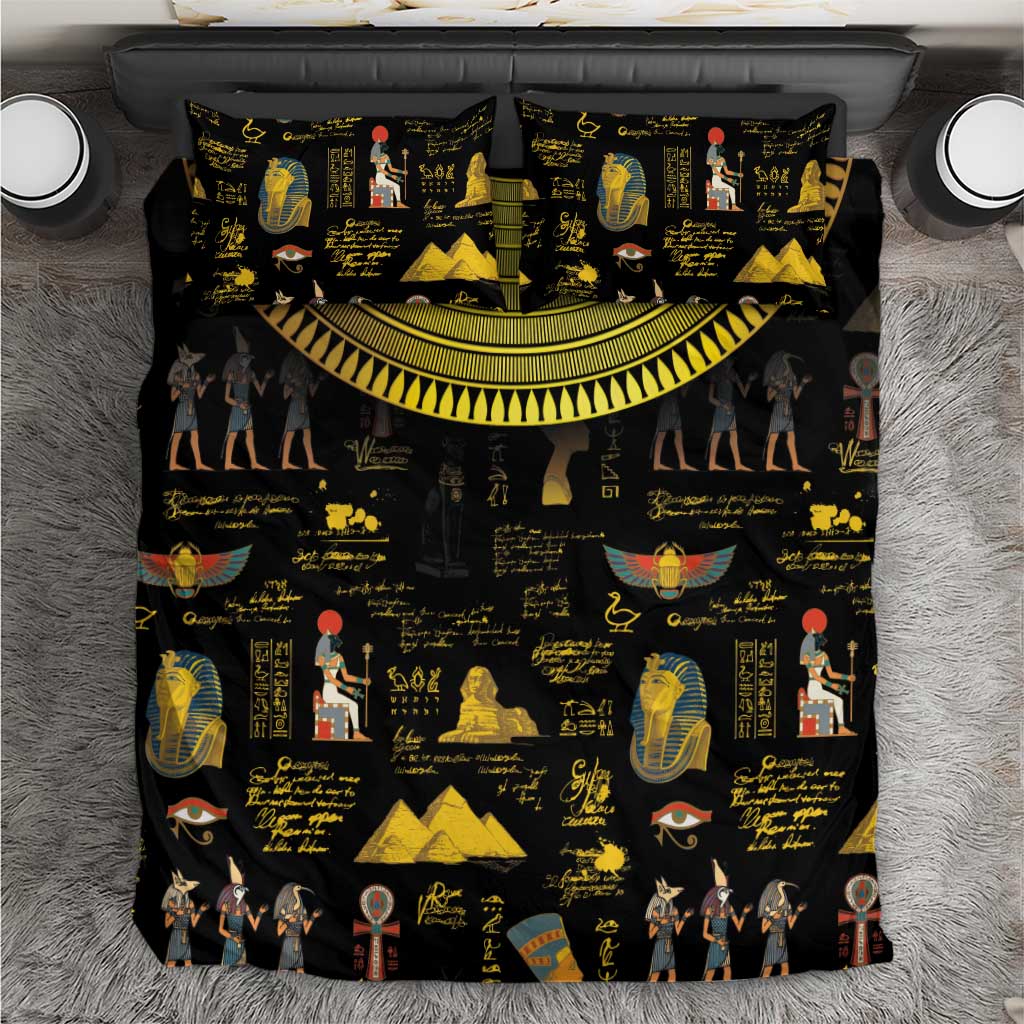 Ancient Egypt and Hieroglyphs Bedding Set LT9