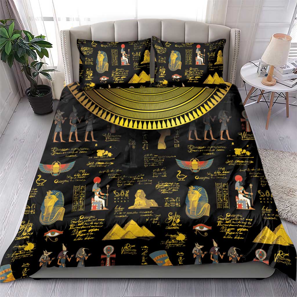 Ancient Egypt and Hieroglyphs Bedding Set LT9