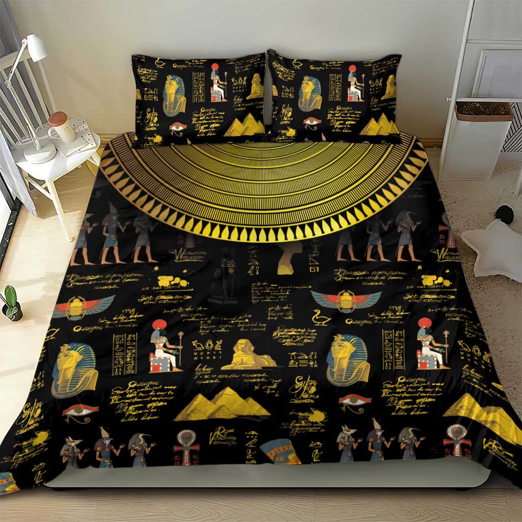 Ancient Egypt and Hieroglyphs Bedding Set LT9