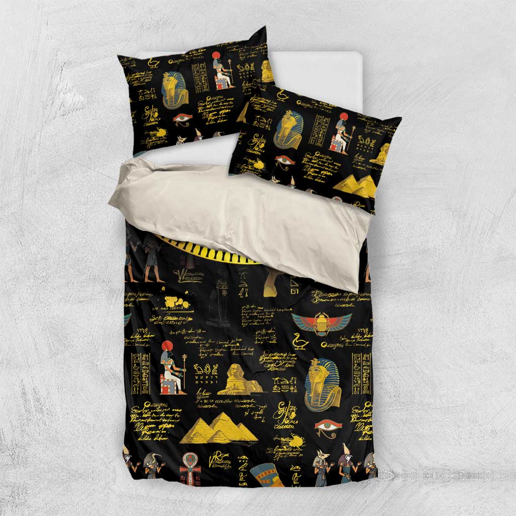 Ancient Egypt and Hieroglyphs Bedding Set LT9