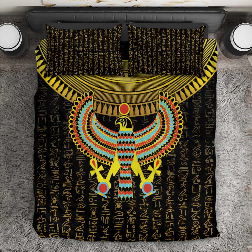 Ancient Egyptian Bedding Set Symbol of Horus The Falcon God LT9