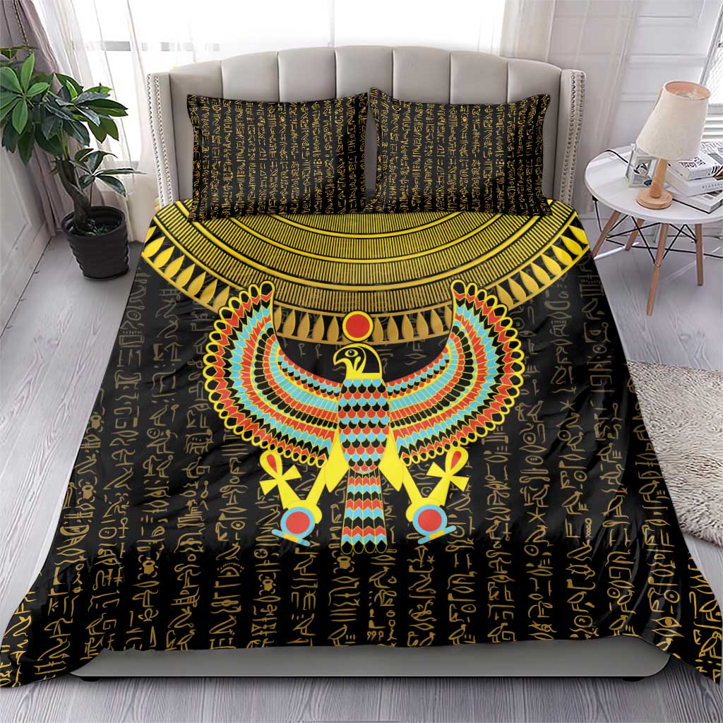 Ancient Egyptian Bedding Set Symbol of Horus The Falcon God LT9