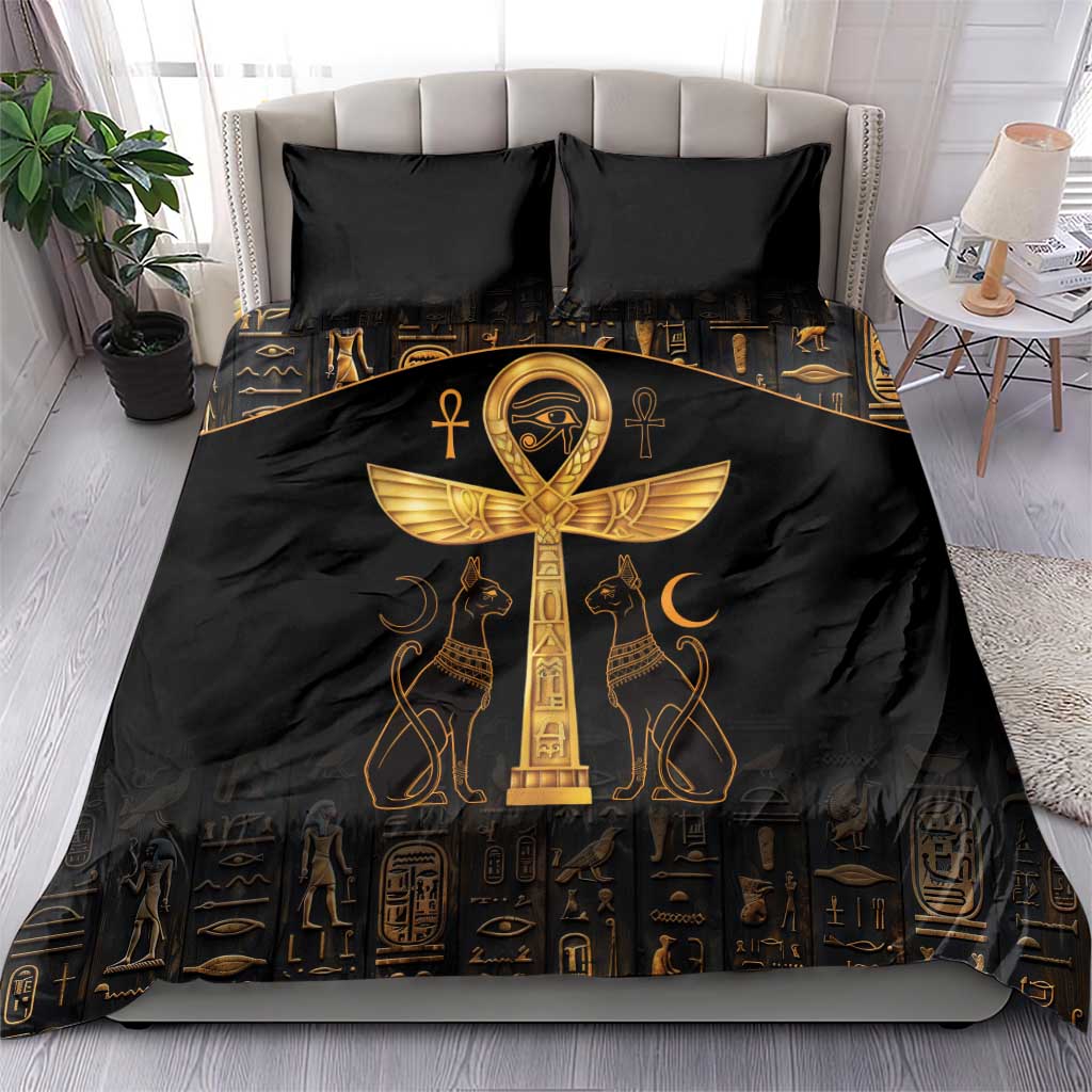 Ankh with Eye of Horus Bedding Set Ancient Egypt Culture LT9