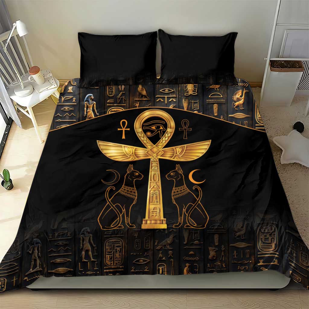 Ankh with Eye of Horus Bedding Set Ancient Egypt Culture LT9