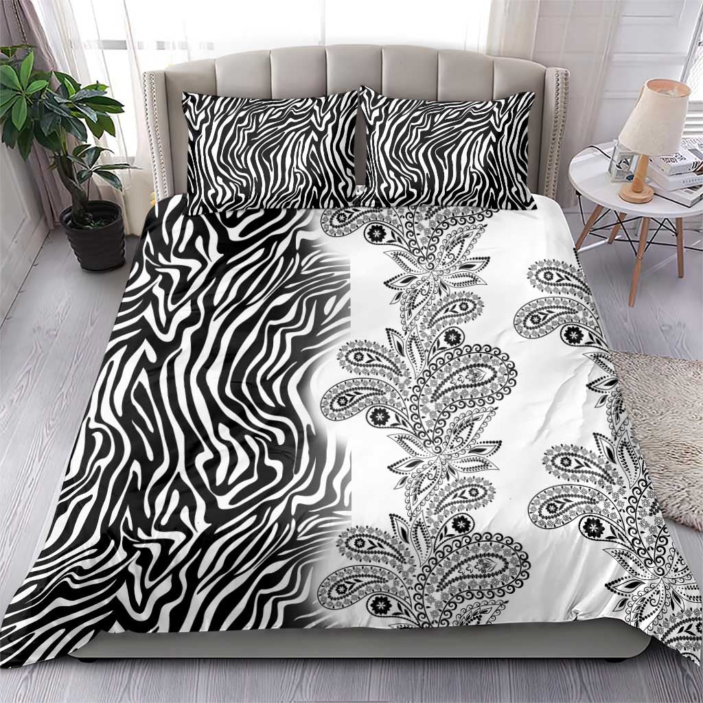 Afro Zebra Mix Paisley Tribal Pattern Bedding Set LT9