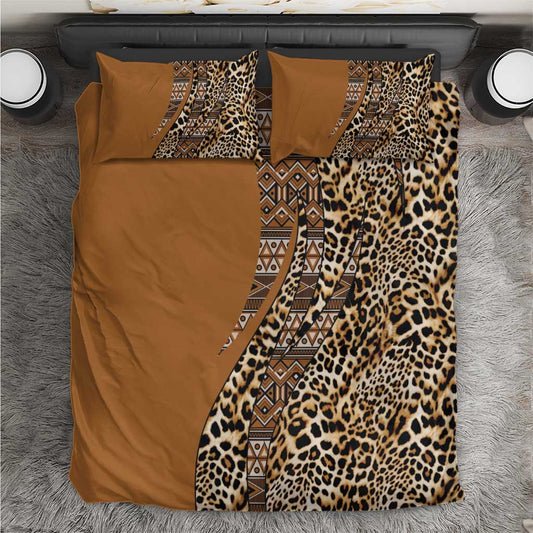 Afro Leopard Mix Native Tribal Pattern Bedding Set LT9