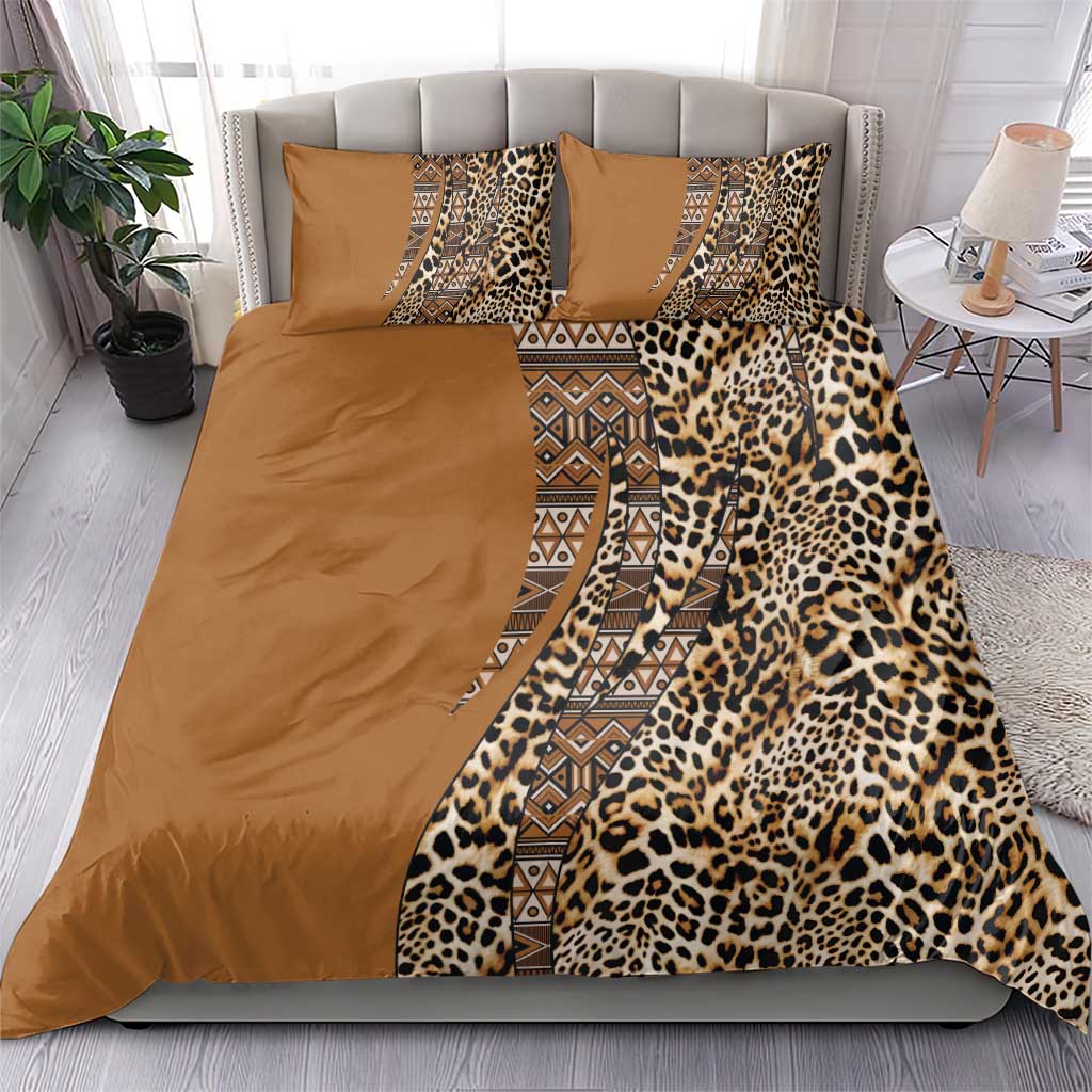 Afro Leopard Mix Native Tribal Pattern Bedding Set LT9