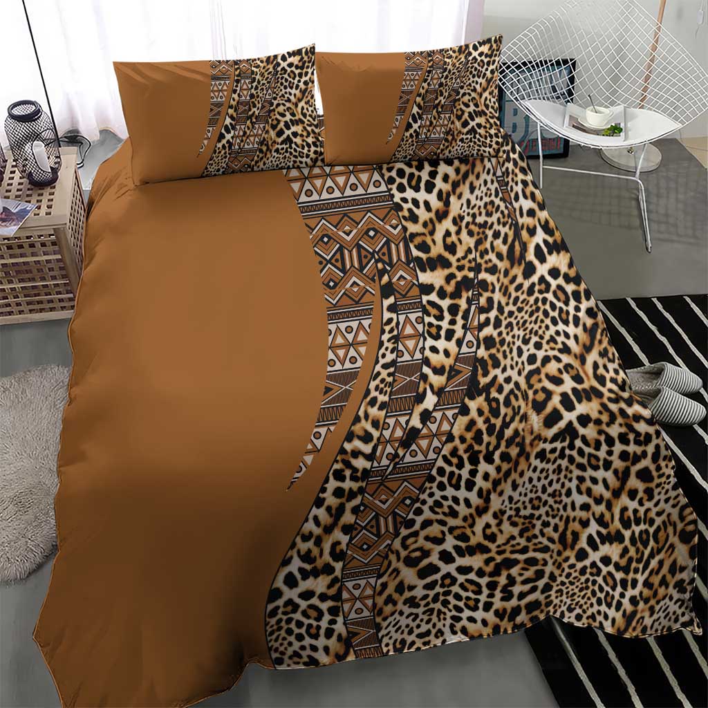 Afro Leopard Mix Native Tribal Pattern Bedding Set LT9
