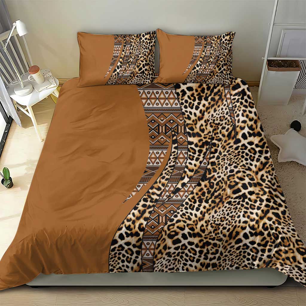 Afro Leopard Mix Native Tribal Pattern Bedding Set LT9
