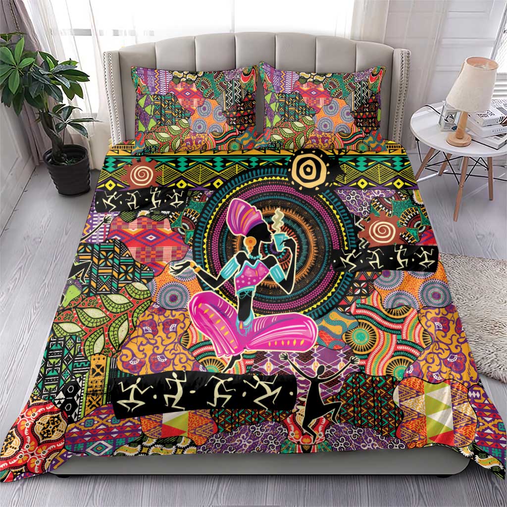 African Women Ethnic Motifs Bedding Set LT9