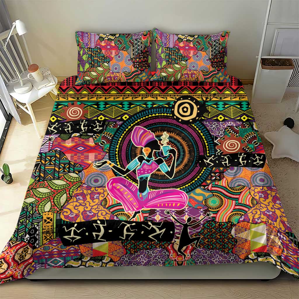African Women Ethnic Motifs Bedding Set LT9