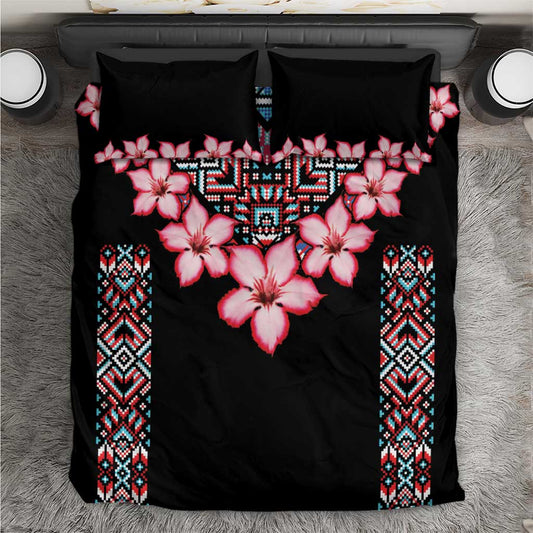 Afro Adenium Multiflorum Flowers Bedding Set Mix Native Tribal Pattern LT9