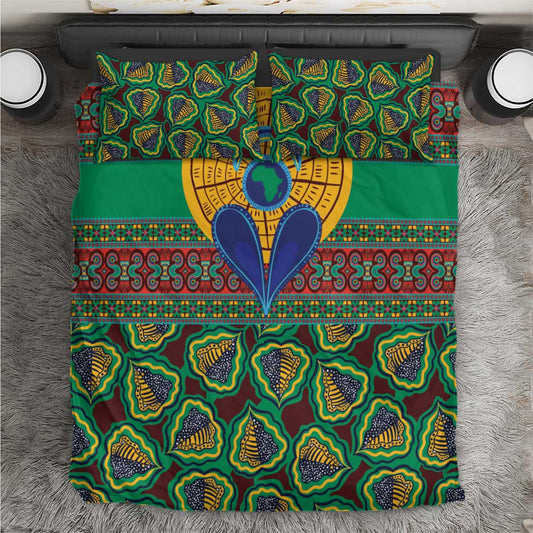 Afro Pattern Traditional Kanga Style Bedding Set LT9