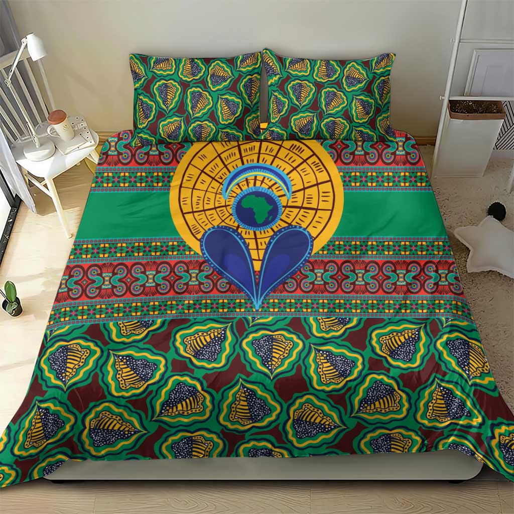Afro Pattern Traditional Kanga Style Bedding Set LT9