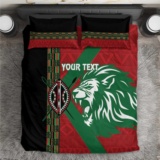 Afro Kenya Rugby Custom Bedding Set Go Lionesses - African Pattern LT14