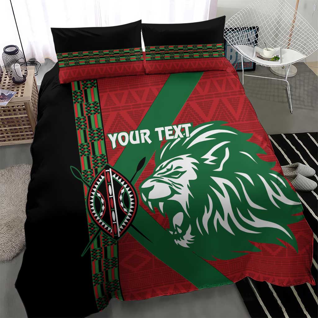 Afro Kenya Rugby Custom Bedding Set Go Lionesses - African Pattern LT14