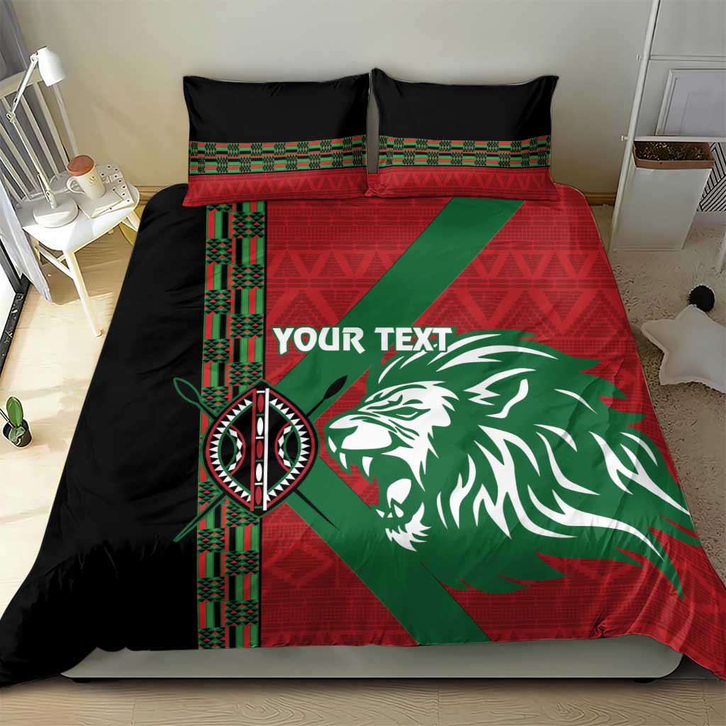 Afro Kenya Rugby Custom Bedding Set Go Lionesses - African Pattern LT14