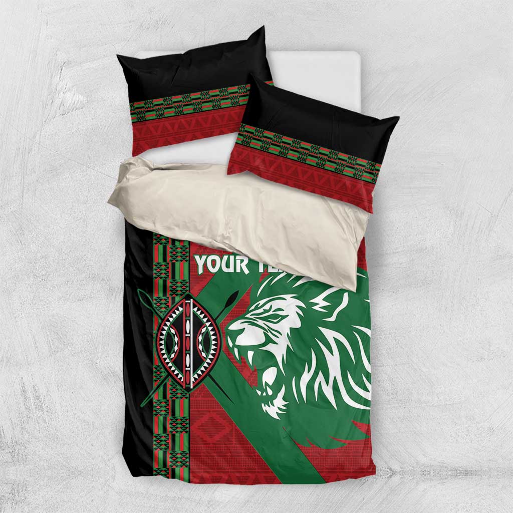 Afro Kenya Rugby Custom Bedding Set Go Lionesses - African Pattern LT14