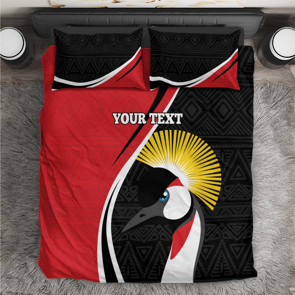 Afro Uganda Rugby Custom Bedding Set Go Cranes - African Pattern LT14